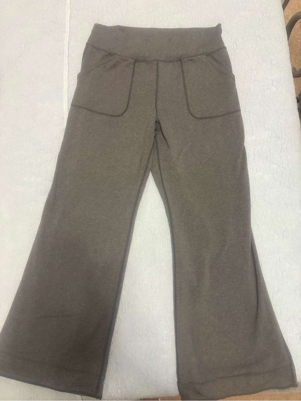 lululemon athletica Dark Gray Wide-Leg Track Pants